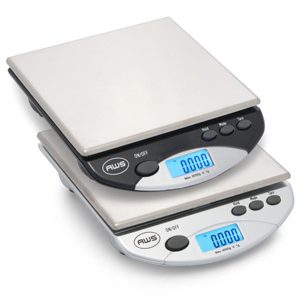 American Weigh Scales AWS AMW-13 Digital Kitchen Scale, 6000 g x 1 g, Silver 