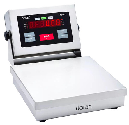  Doran 4325-ABR Checkweighing Bench Scale, 10"x10" Platform, 25 lb x 0.005 lb, NTEP 