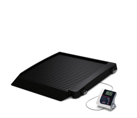 Rice Lake Weighing Systems Rice Lake 350-10-7 Healthweigh Single-Ramp Wheelchair Scale Platform, 1000lb x 0.2lb 