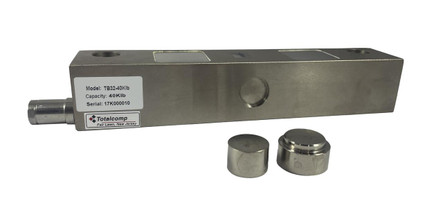 Totalcomp TB32-40K Double Ended Beam Load Cell, 40,000 lb   Totalcomp TB32-40K Double Ended Beam Load Cell, 40,000 lb