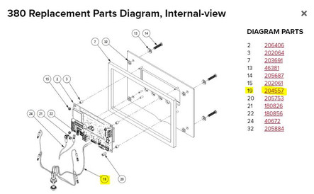 Rice Lake Power Harness Assy, 7/16-32 Straight DC Socket to Terminals