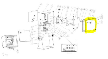 Rice Lake Backplate, 880 Desktop Sub-Assembly