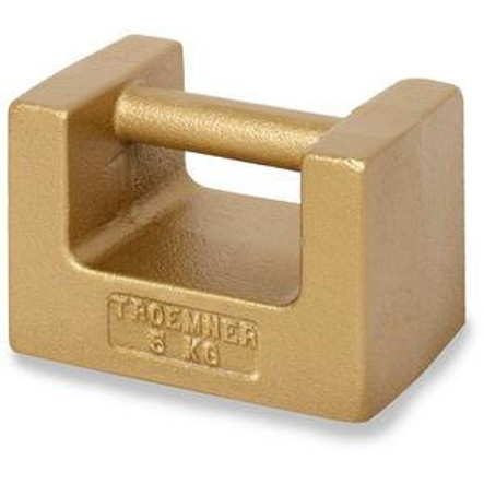 Troemner 5 kg Cast Iron Grip Handle Weight, ASTM Class 5, NVLAP