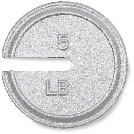 Troemner 5 lb Cast Iron Slotted Calibration Weight, ASTM Class 5, NVLAP
