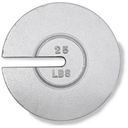 Troemner 25 lb Cast Iron Slotted Calibration Weight, ASTM Class 5, NVLAP