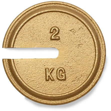 Troemner 2 kg Cast Iron Slotted Calibration Weight, ASTM Class 5, NVLAP