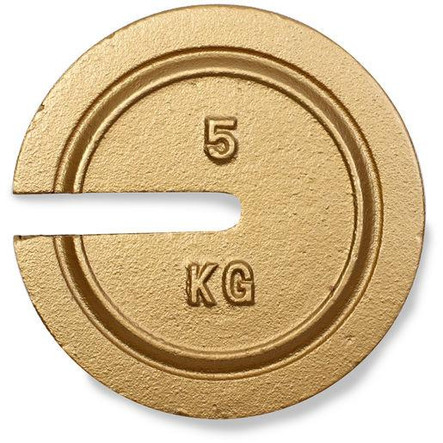 Troemner 5 kg Cast Iron Slotted Calibration Weight, ASTM Class 5