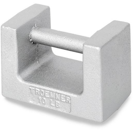 Troemner 10 lb Cast Iron Grip Handle Calibration Weight, ASTM Class 6