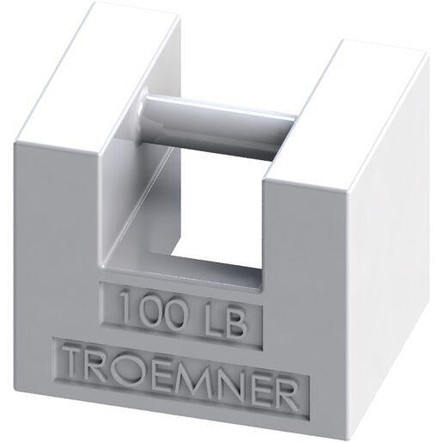 Troemner 100 lb Cast Iron Grip Handle Calibration Weight, ASTM Class 6