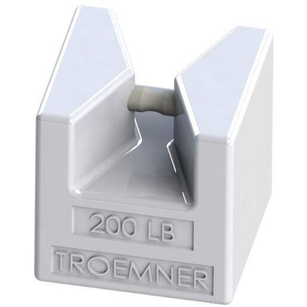Troemner 200 lb Cast Iron Grip Handle Calibration Weight, ASTM Class 6, NVLAP
