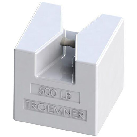 Troemner 500 lb Cast Iron Grip Handle Calibration Weight, ASTM Class 6