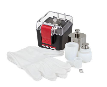 Rice Lake 300 g Stainless Steel Cylindrical Weight Kit, ASTM Class 4 displayed 