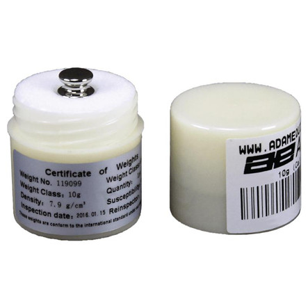 Adam Equipment 10g Calibration Weight, ASTM Class 3 in Case