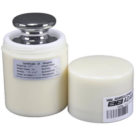 Adam Equipment 1000g Calibration Weight, ASTM Class 2 in Case
