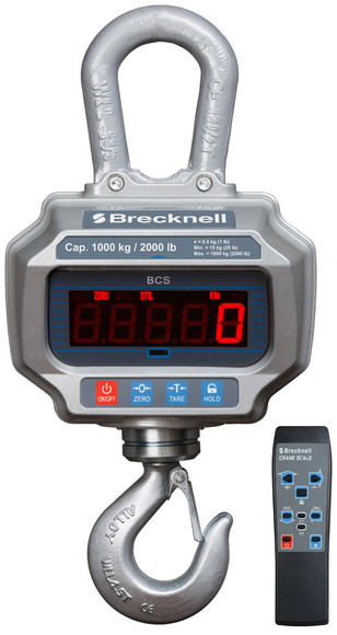 Brecknell BCS-2K Crane Scale, 2000 lb x 1 lb