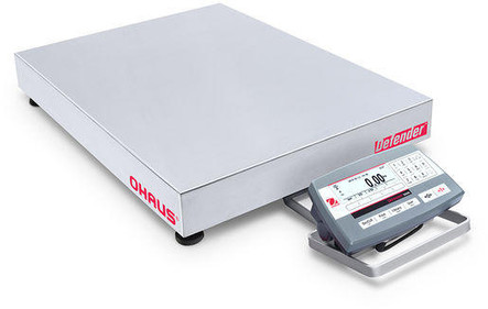 OHAUS D52P250RTX5 Defender 5000 Low Profile Bench Scale, 500 lb x 0.02 lb, 18 x 24, NTEP, Class III