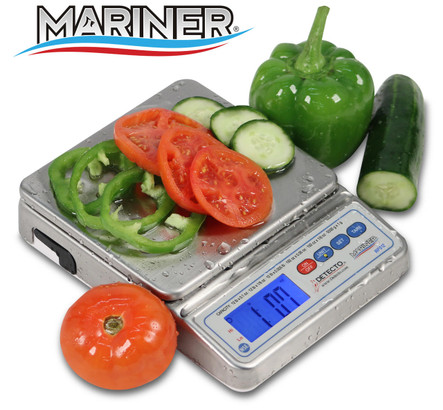 Detecto Cardinal Detecto Mariner WPS12 Submersible Stainless Steel Food Portioning Scale, 12 lb x 0.005 lb