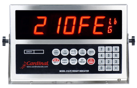 Cardinal Detecto 210-FE Digital Programmable Indicator, NTEP