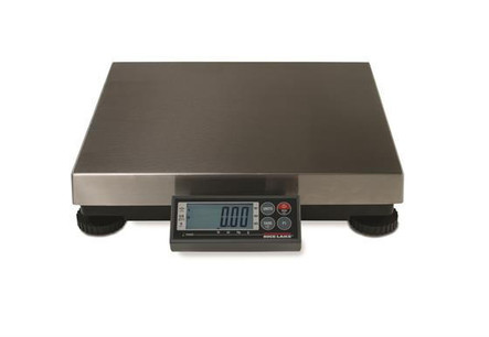 Rice Lake Weighing Systems Rice Lake BenchPro Shipping & Postal Digital Scale BP 1214-6R, Stainless Steel Weight Platter, 15 lb x 0.005 lb, NTEP, Class III