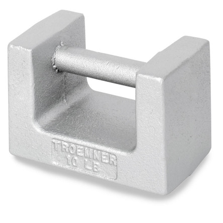 Troemner 10 lb Cast Iron Grip Handle Weight, Traceable Certificate, NIST Class F