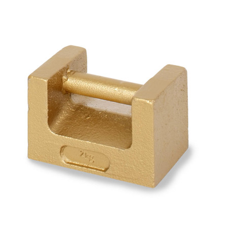 Troemner 2 kg Cast Iron Grip Handle Weight, NVLAP Accredited Certificate, NIST Class F