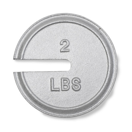 Troemner 2 lb Cast Iron Slotted Weight, Traceable Certificate, NIST Class F