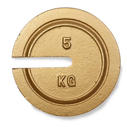Troemner 5 kg Cast Iron Slotted Weight, NIST Class F