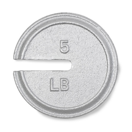 Troemner 5 lb Cast Iron Slotted Weight, NIST Class F