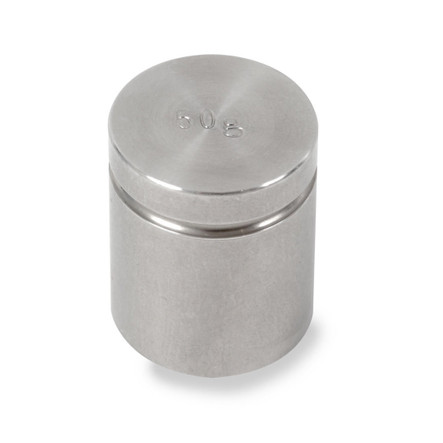 Troemner 50 g Stainless Steel Cylindrical Weight, Traceable Certificate, NIST Class F