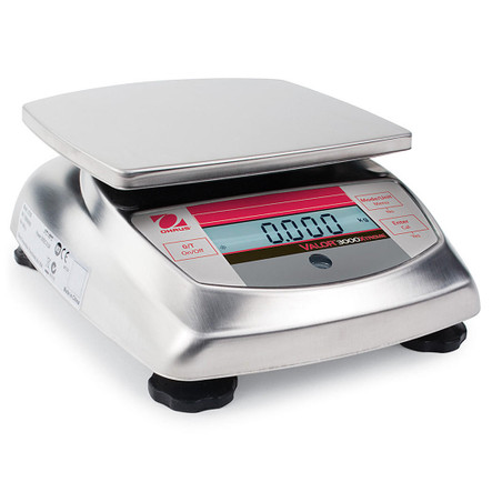 OHAUS Valor 3000 V31X6N Xtreme Portable Food Scale, 6000 g x 2 g, NTEP, Class III
