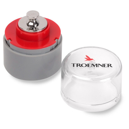 Troemner 100 g Alloy Cylindrical Screw Knob Weight, NVLAP Accredited Certificate, ASTM Class 4