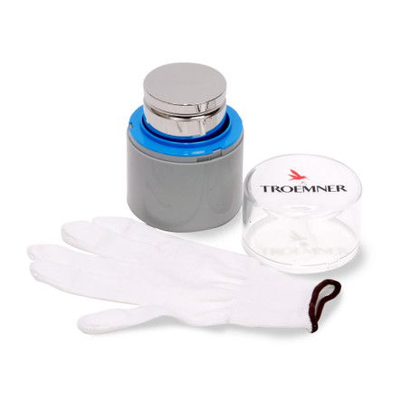 Troemner 1500 g Stainless Steel Electronic Balance Weight, NVLAP Accredited Certificate, ASTM Class 4