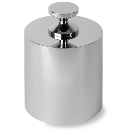 Troemner 30 kg Stainless Steel Cylindrical Screw Knob Weight, Traceable Certificate, ASTM Class 4