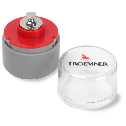 Troemner 50 g Alloy Cylindrical Screw Knob Weight, Traceable Certificate, ASTM Class 4