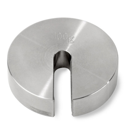 Troemner 100 g Stainless Steel Slotted Weight, No Certificate, ASTM Class 7