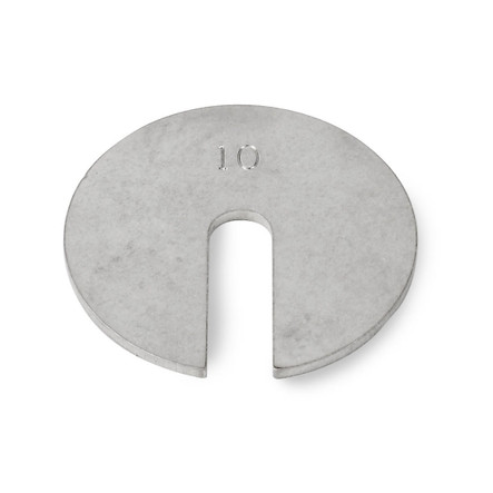 Troemner 10 g Stainless Steel Slotted Weight, Traceable Certificate, ASTM Class 7