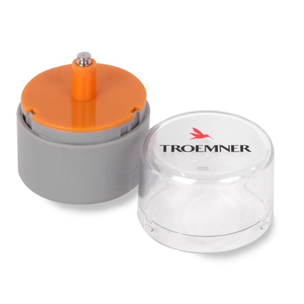 Troemner 1 g Alloy Cylindrical Screw Knob Weight, NVLAP Accredited Certificate, OIML Class F2
