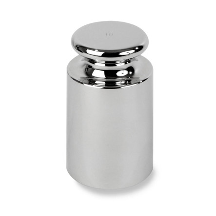 Troemner 10 kg Stainless Steel Cylindrical Screw Knob Weight, No Certificate, OIML Class F1