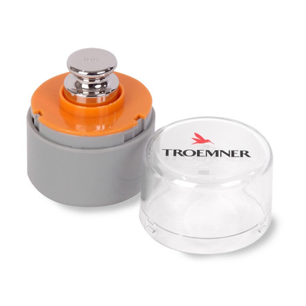 Troemner 100 g Alloy Cylindrical Screw Knob Weight, No Certificate, OIML Class F1