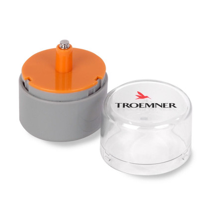Troemner 2 g Alloy Cylindrical Screw Knob Weight, No Certificate, OIML Class F1