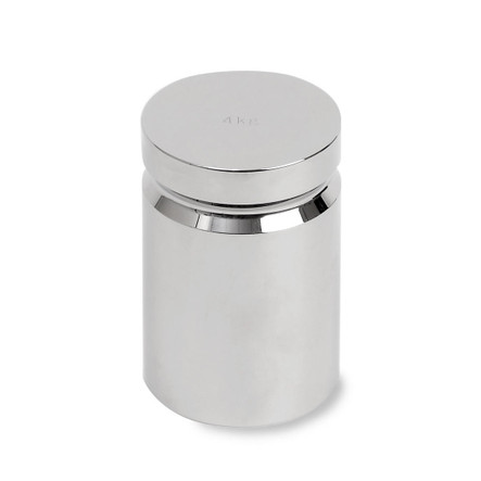 Troemner 4 kg Stainless Steel Electronic Balance Weight, NVLAP Accredited Certificate, UltraClass