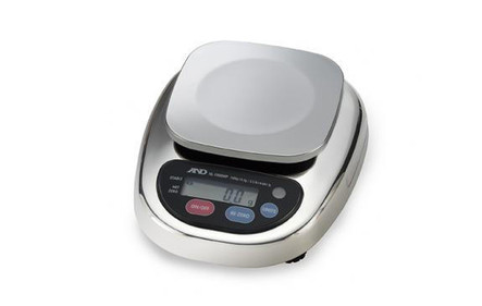 AandD Weighing HL-3000WP Portable Washdown Balance, 3000 g x 1 g