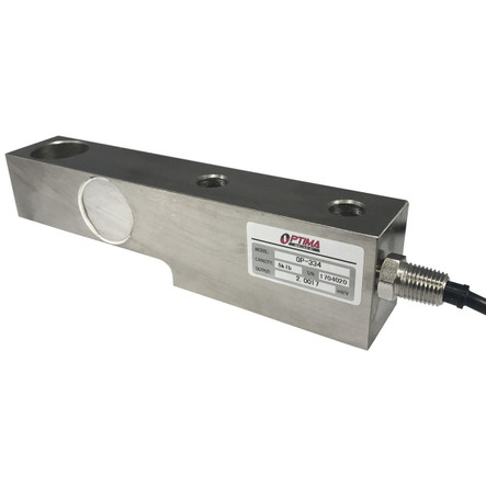 Optima OP-334 5K lb Nickel Plated Alloy Steel Single Ended Beam Load Cell