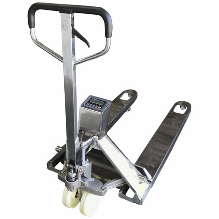 Optima Scale Optima OP-918SS Stainless Steel Pallet Jack Scale, 3,300 lbs x 1 lb, NTEP, Class III