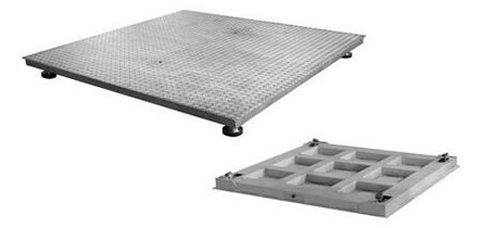 Anyload FSP3x3-1Klb-SS-S4 Stainless Steel Floor Scale, 3' x 3', 1,000 lb, NTEP