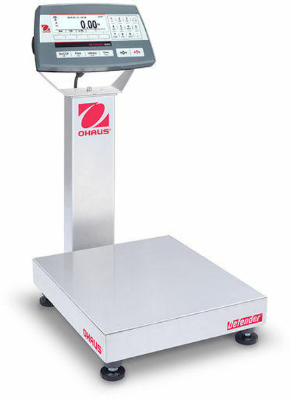 OHAUS D52P50RTR1 Defender 5000 Bench Scale, 100 lb x 0.005 lb, 12 x 14, NTEP