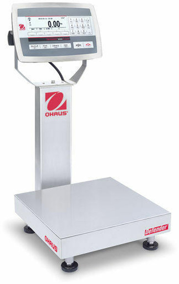 OHAUS D52XW12RQR1 Defender 5000 Bench Scale, 25 lb x 0.001 lb, 12 x 12, NTEP