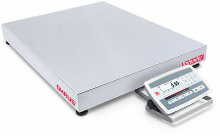 OHAUS D52XW125RQV5 Defender 5000 Low Profile Bench Scale, 250 lb x 0.01 lb, 24" x 24", NTEP, Class III