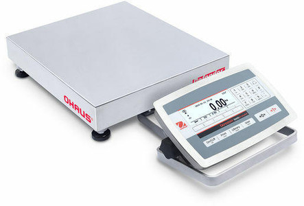 OHAUS D52XW25RQR5 Defender 5000 Low Profile Bench Scale, 50 lb x 0.002 lb, 12" x 12", NTEP, Class III