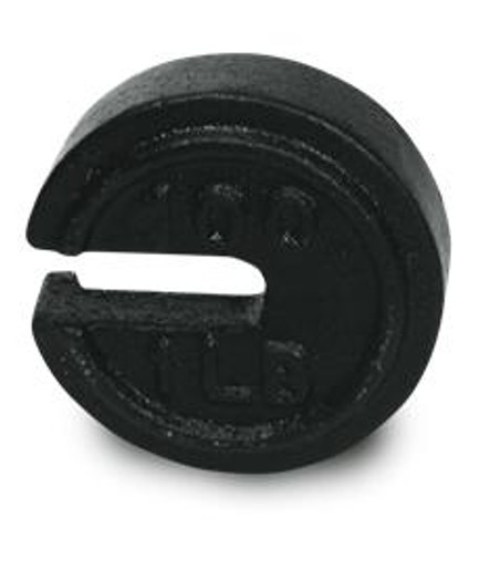 Rice Lake Weighing Systems Rice Lake Cast Iron Counterpoise Slotted Weight, 1/2 lb Weight, Provides 50 lbs of Counter Weight, ASTM Class 7